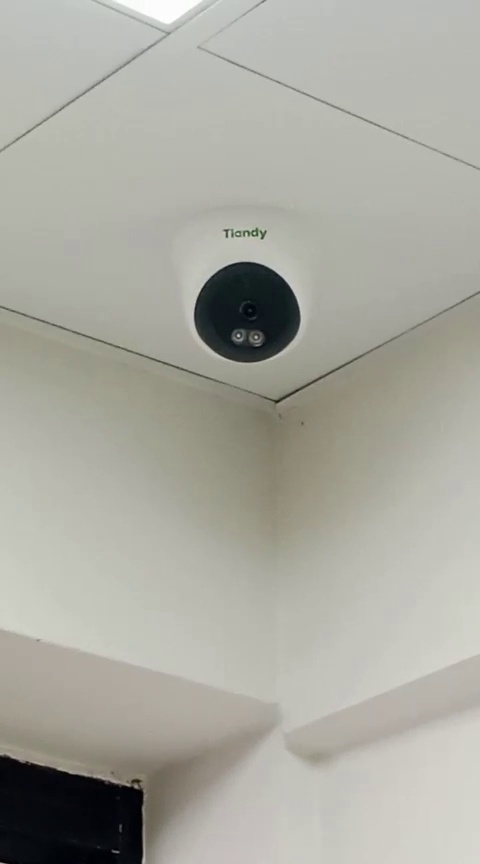 Dome surveillance camera installed inside a commercial property in Lusaka